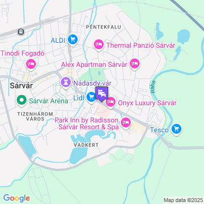 EMAN Apartmanház Sárvár a térképen