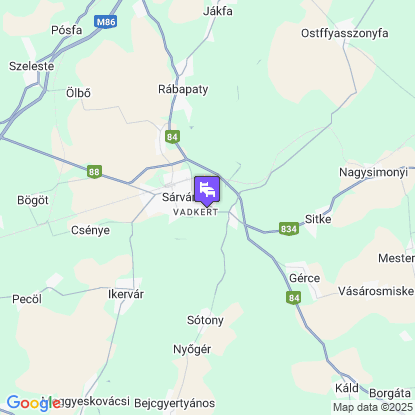 Park Inn by Radisson Sárvár Resort & Spa a térképen